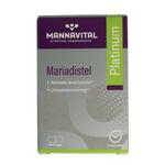 Mannavital Mariadistel platinum 60.00 Vegetarische capsules