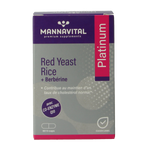 Mannavital Rode rijst + berberine platinum 60.00 Vegetarische capsules