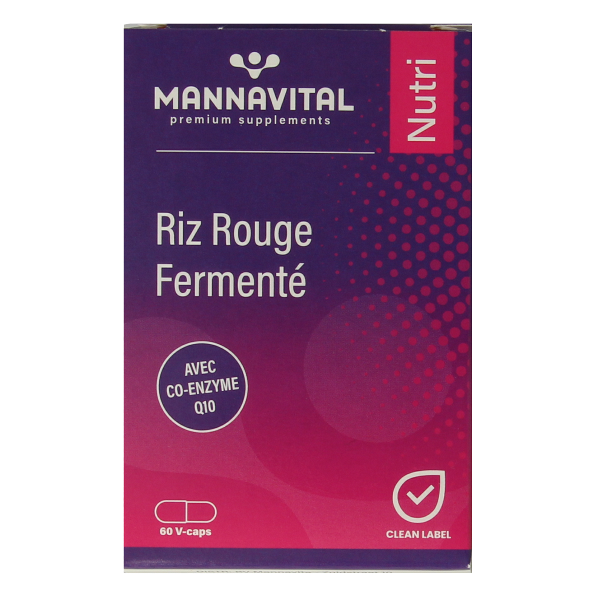 Mannavital Gefermenteerde rode rijst 60.00 Vegetarische capsules