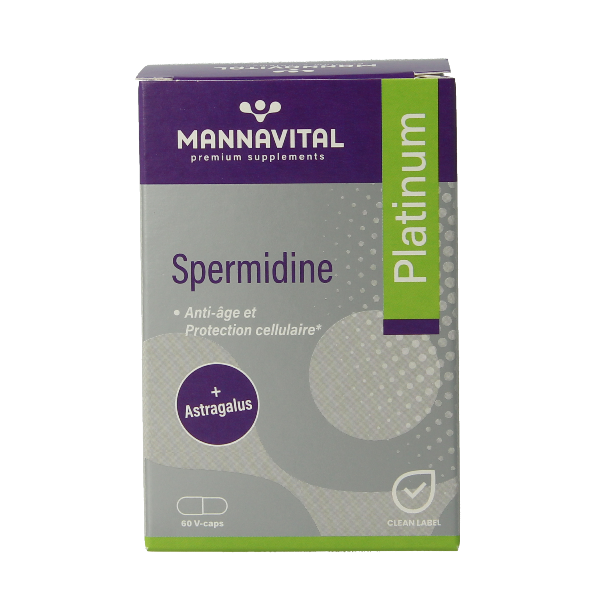 Mannavital Spermidine platinum 60.00 Vegetarische capsules