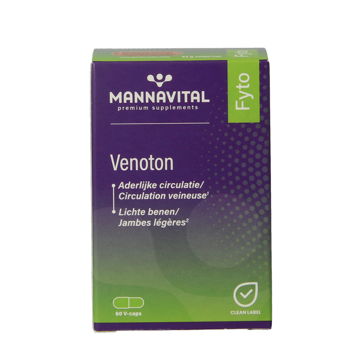 Mannavital Venoton 60.00 Vegetarische capsules