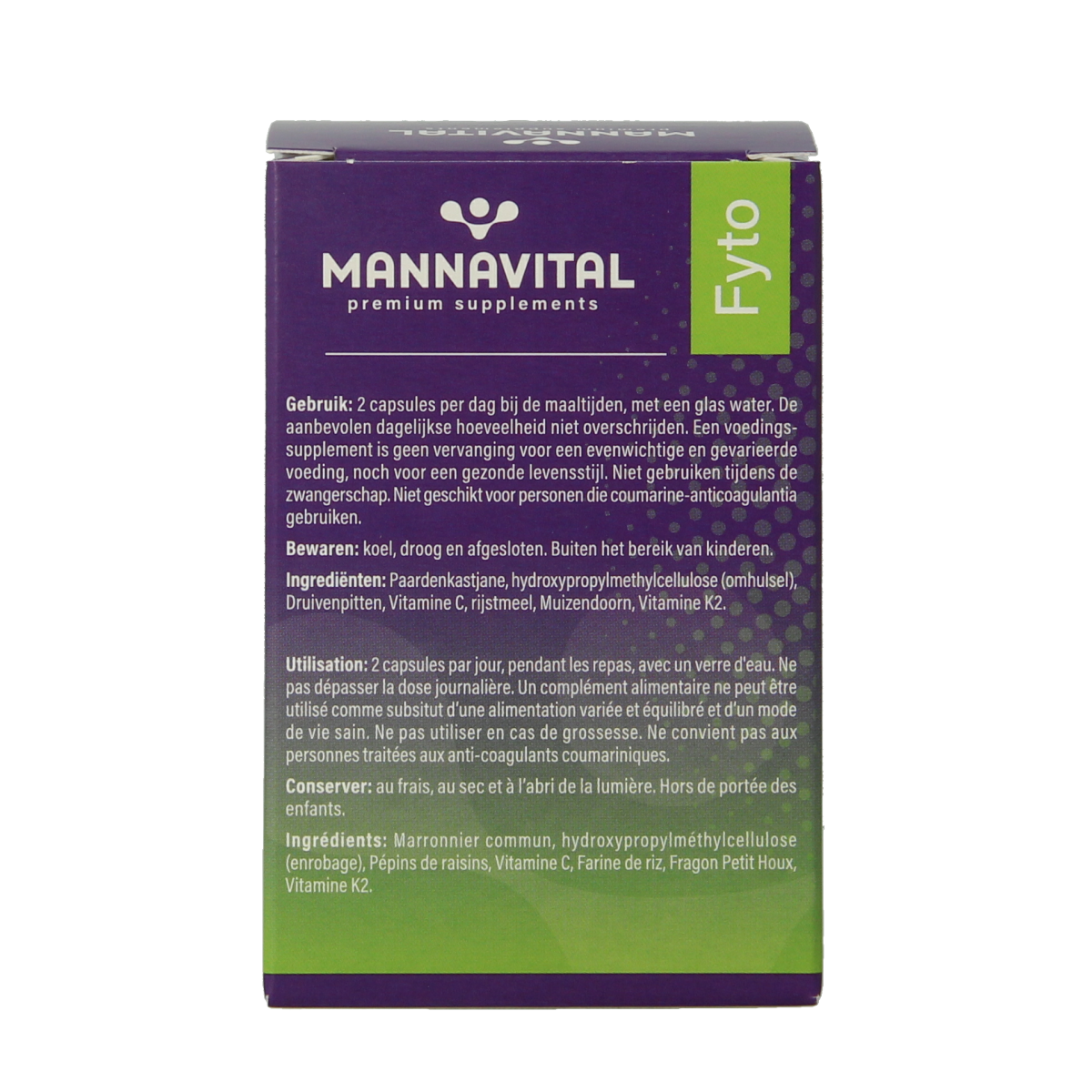 Mannavital Venoton 60.00 Vegetarische capsules