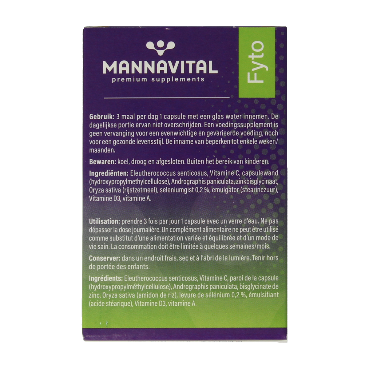 Mannavital Immunoton forte 60.00 Vegetarische capsules