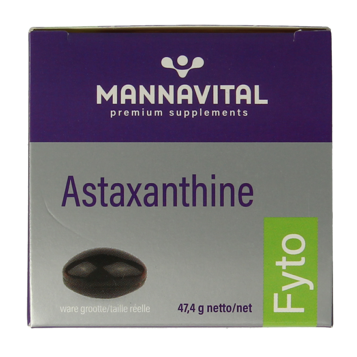 Mannavital Astaxanthine platinum 60.00 Vegetarische capsules