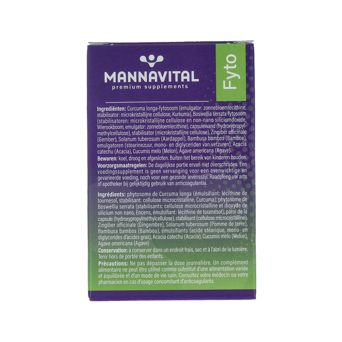 Mannavital Adouciton 60.00 Vegetarische capsules