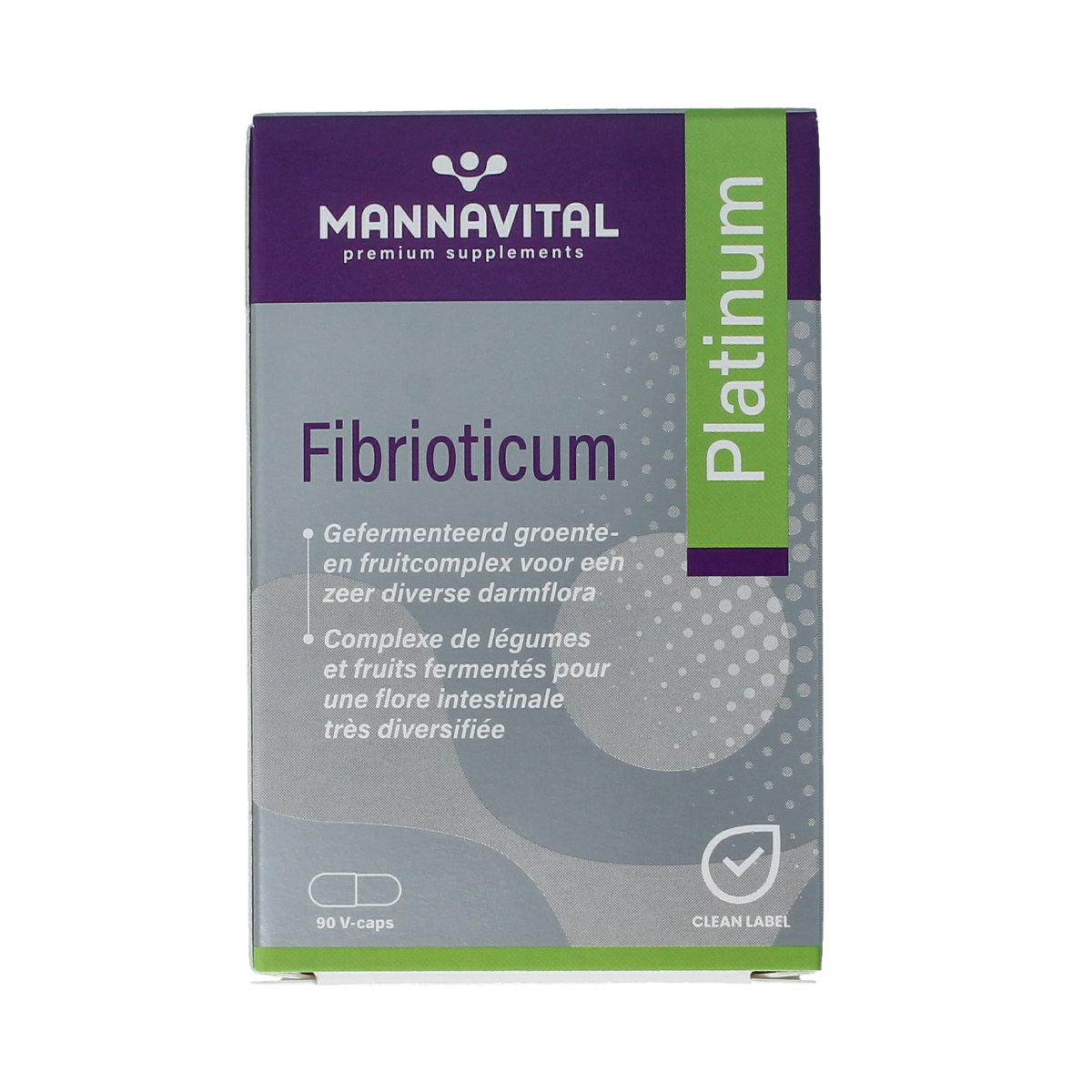 Mannavital Fibrioticum platinum 90.00 Vegetarische capsules