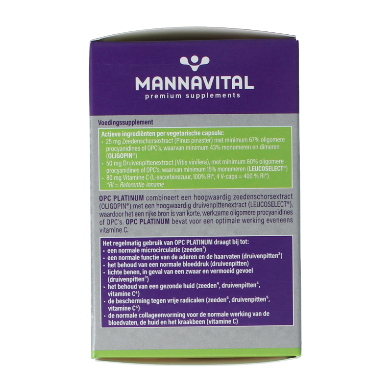 Mannavital OPC platinum 60 Vegetarische capsules