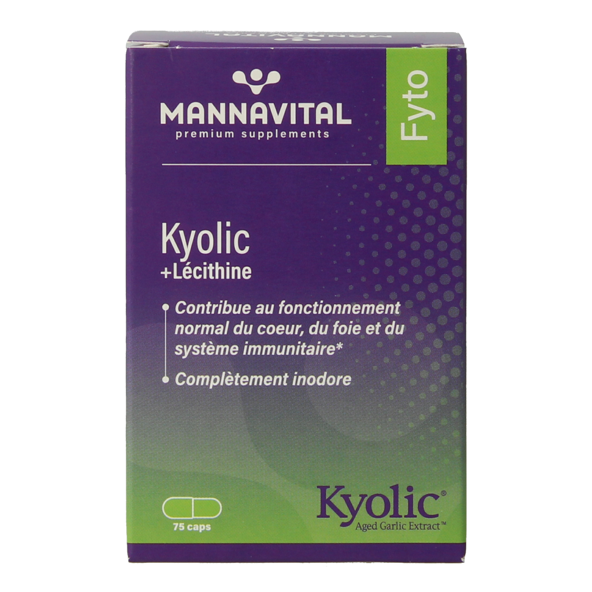 Mannavital Kyolic + lecithine 75.00 Capsules