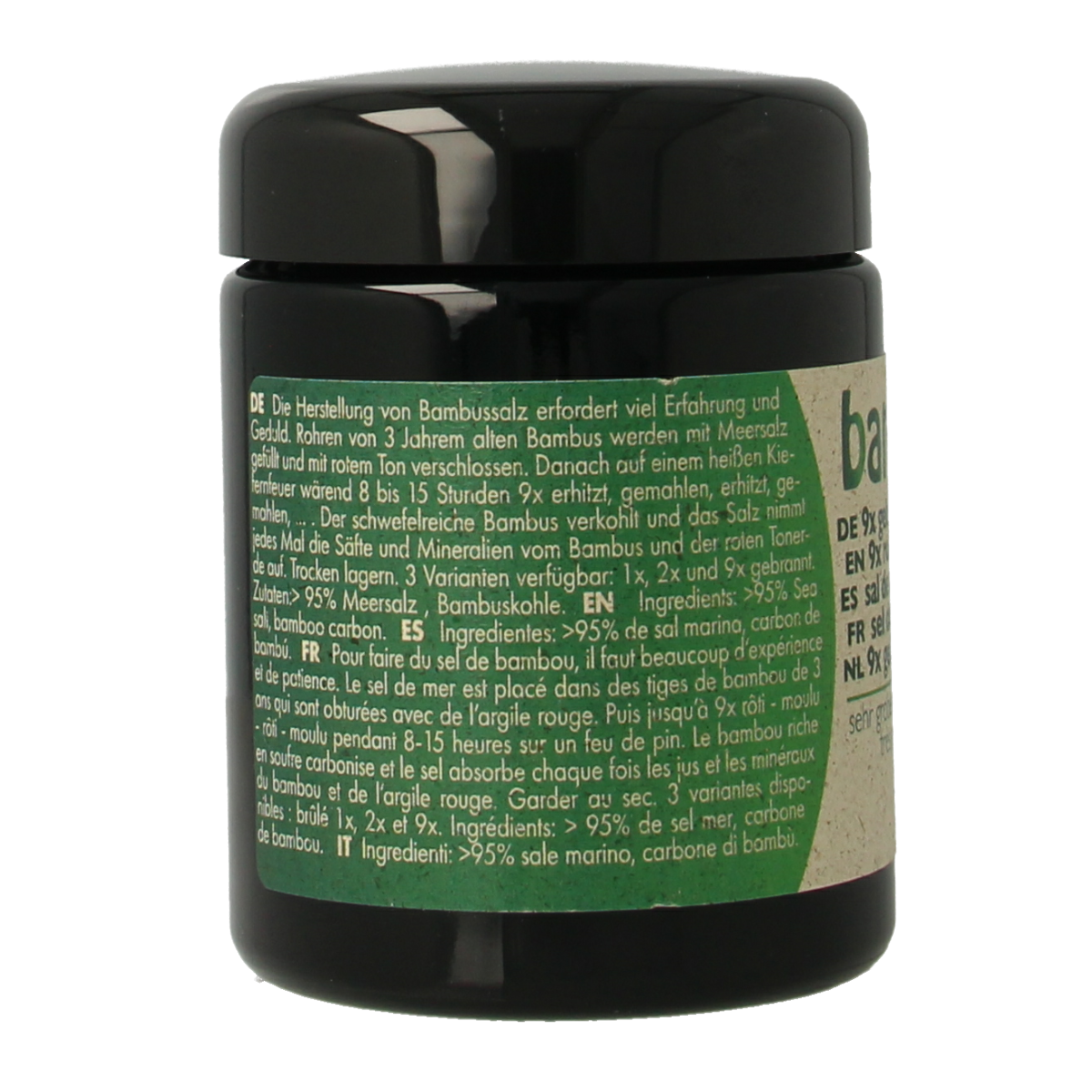 Bambu Salz Bamboezout zeer grof 9x gebrand 270.00 Gram