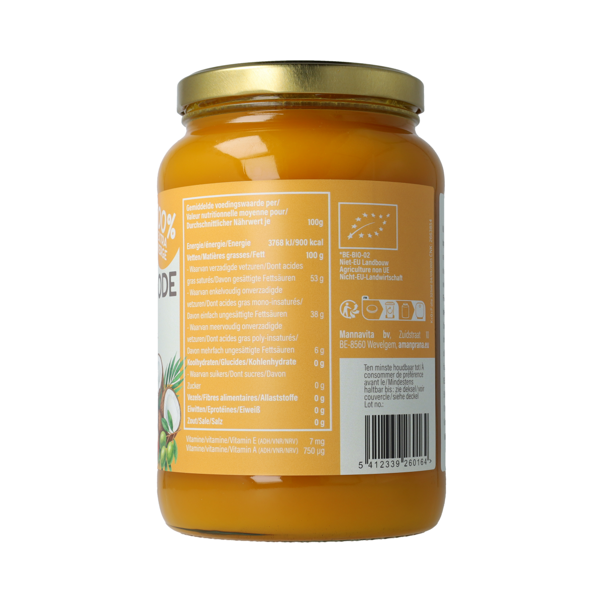 Amanprana Kokos-olijf-rode palm bio 1600.00 Milliliter