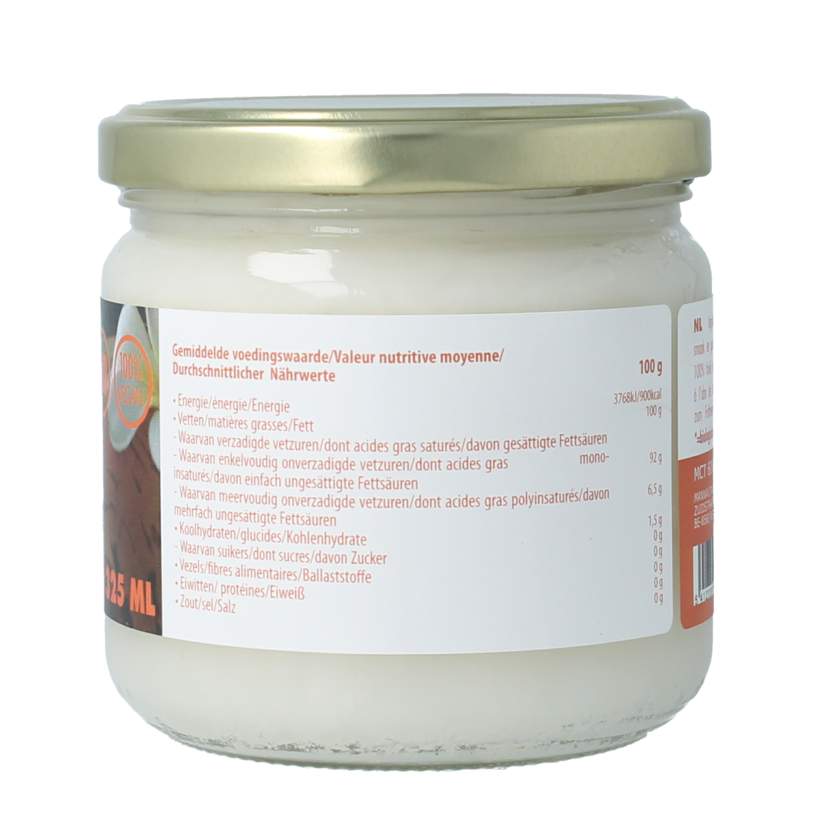 Kokovita Kokosolie geurloos bio 325.00 Milliliter