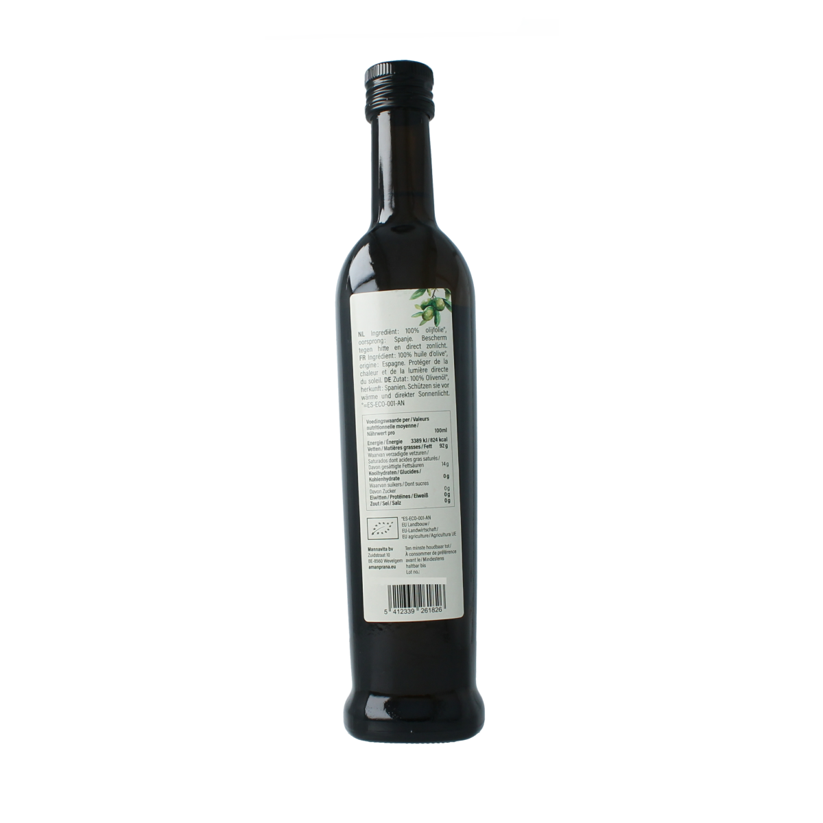 Amanprana Extra vierge olijfolie bio 500.00 Milliliter