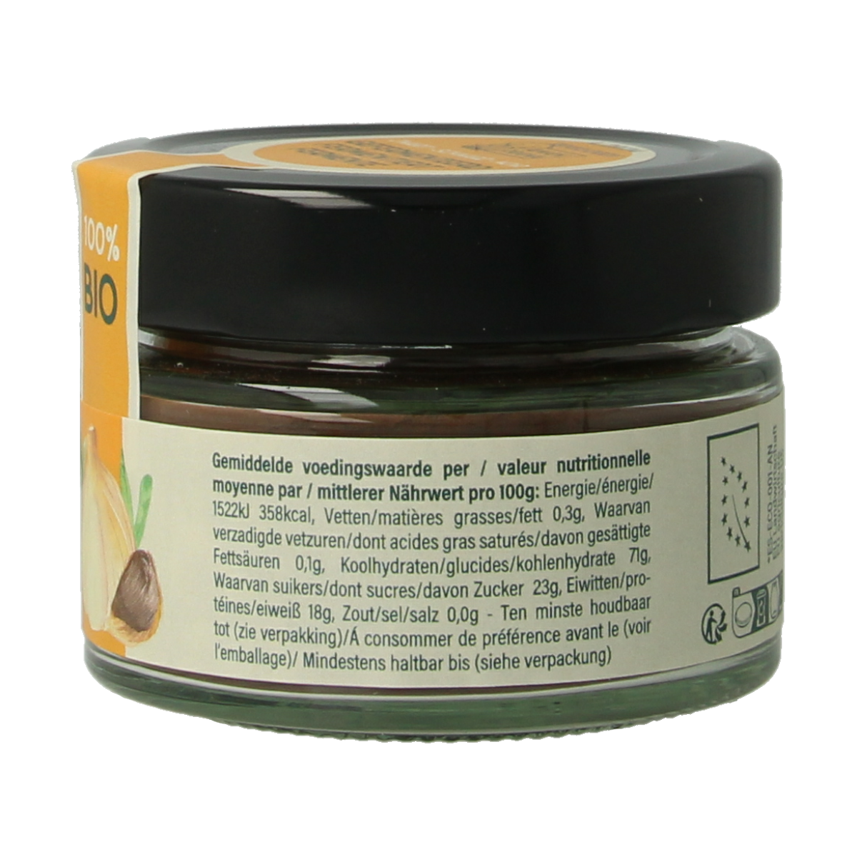 Amanprana Zwarte knoflookpoeder bio 60.00 Gram