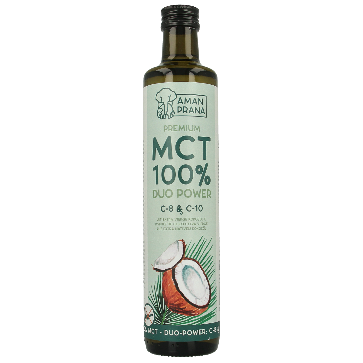 Amanprana MCT olie premium bio 500.00 Milliliter