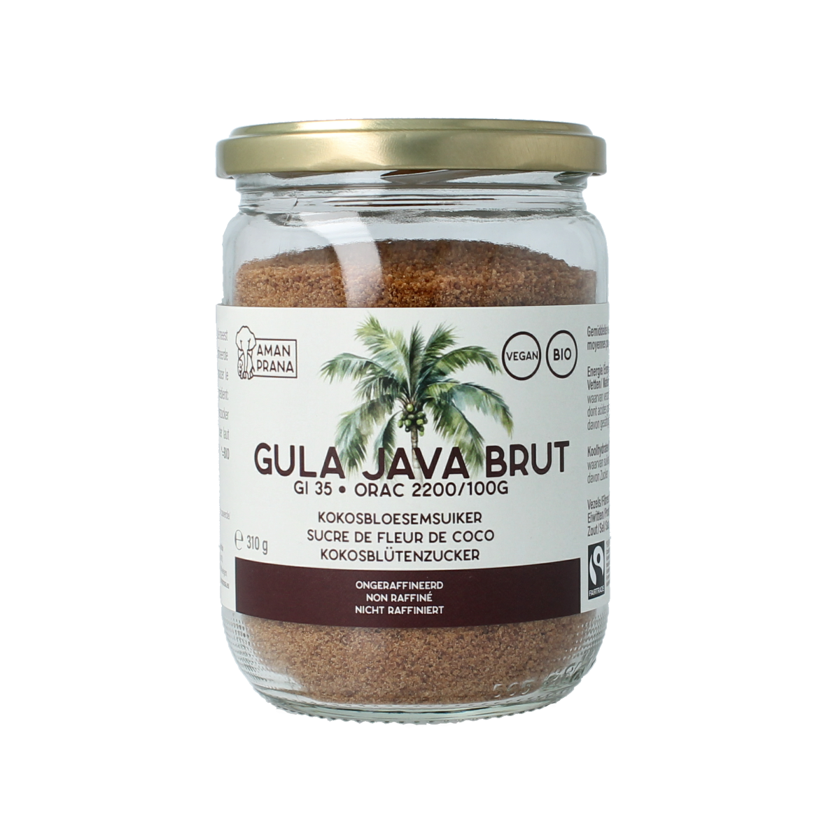 Amanprana Gula java brut bio 310.00 Gram
