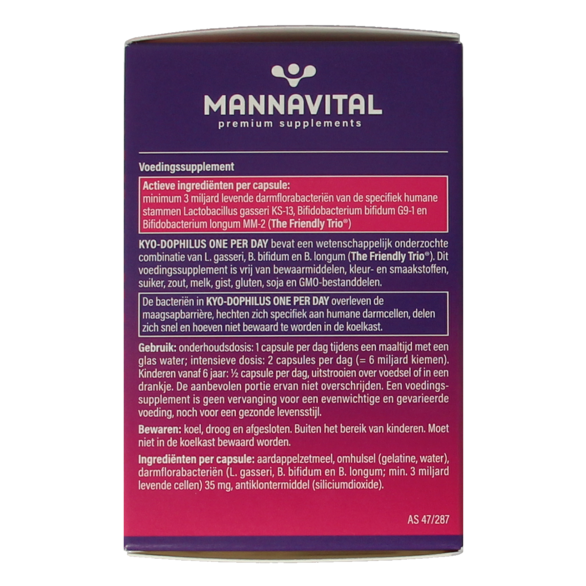 Mannavital Kyo dophilus 60.00 Capsules