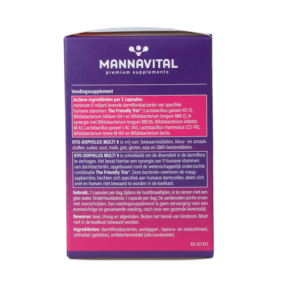 Mannavital Kyo dophilus multi 9 60.00 Capsules