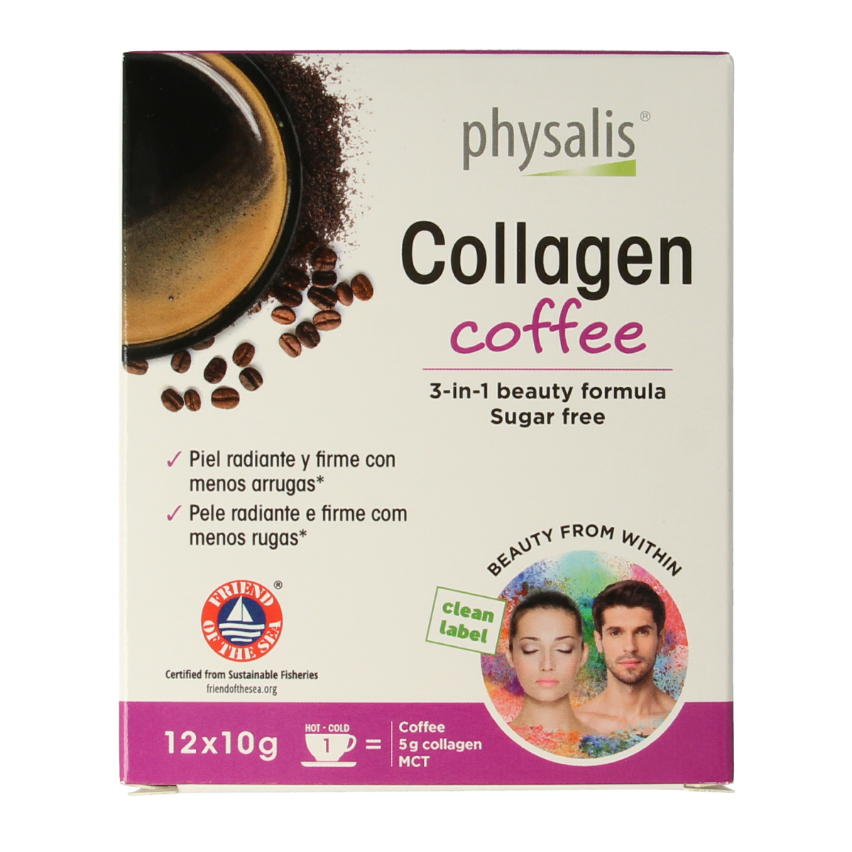 Physalis Collagen coffee fos 10 gram 12.00 Stuks