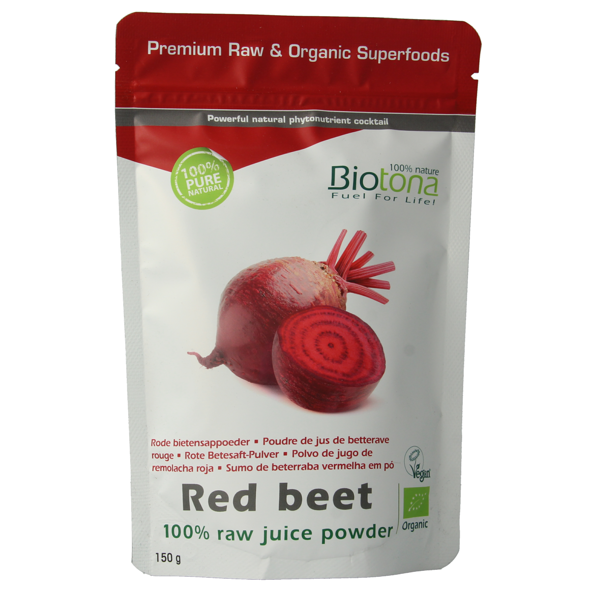 Biotona Red beet raw powder bio 150.00 Gram