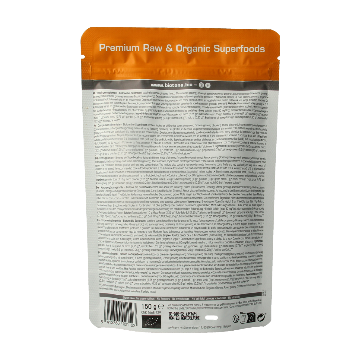 Biotona Superboost organic bio 150.00 Gram