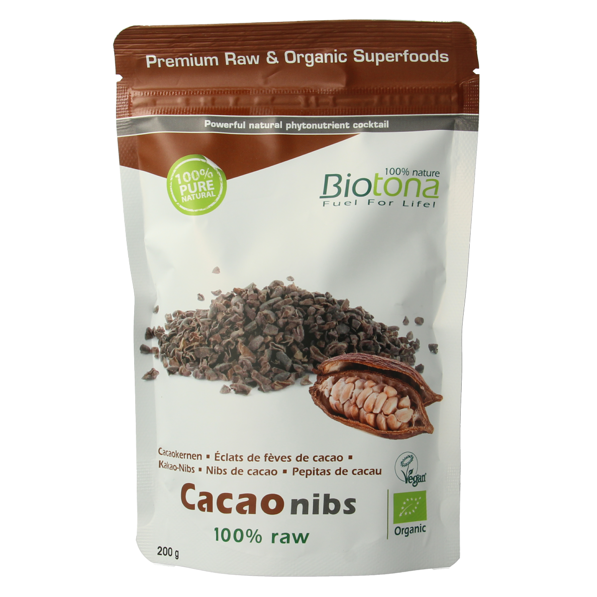 Biotona Cacao nibs bio 200.00 Gram