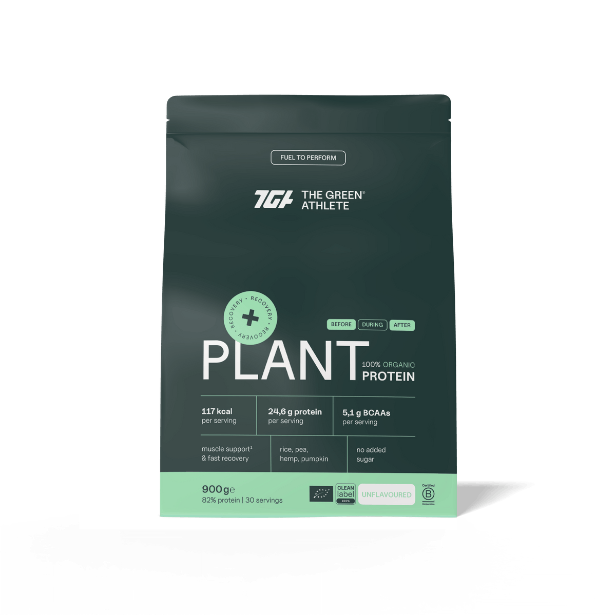 The Green Athlete Plant protein natural bio 900.00 Gram