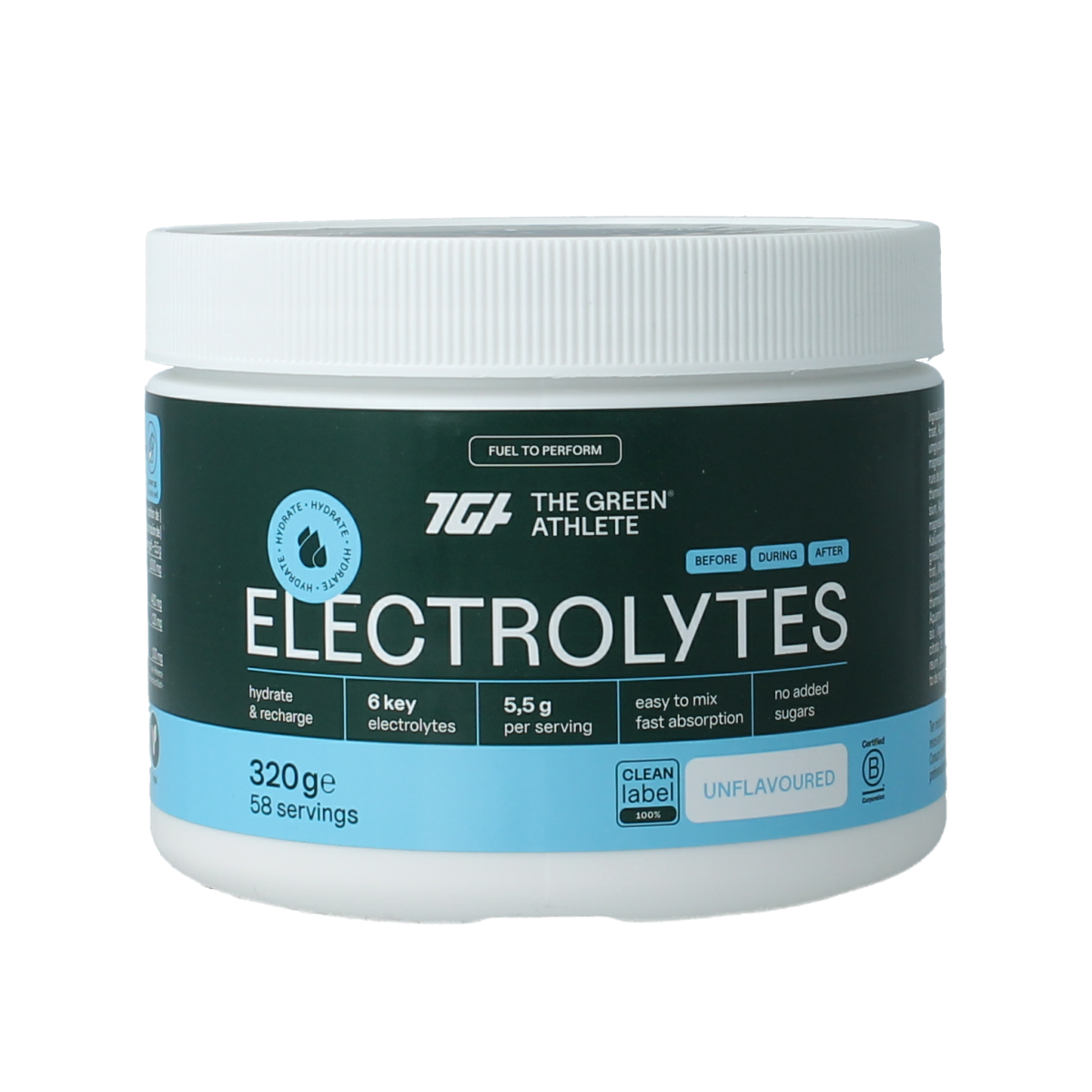 The Green Athlete Electrolytes pure 320.00 Gram
