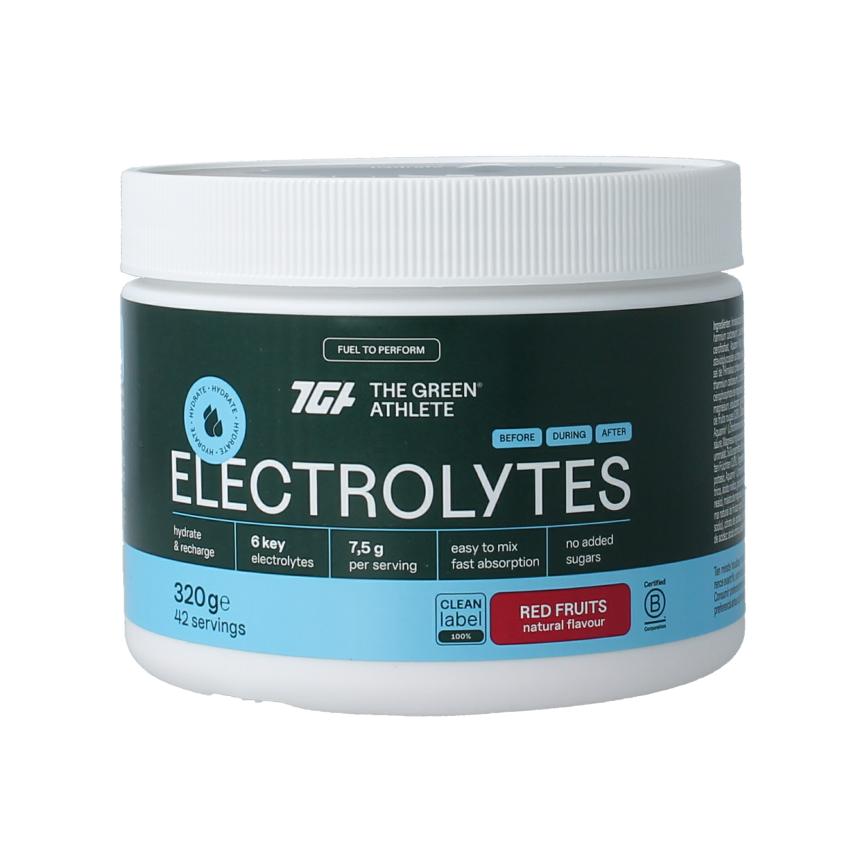 The Green Athlete Electrolytes red fruits 320.00 Gram