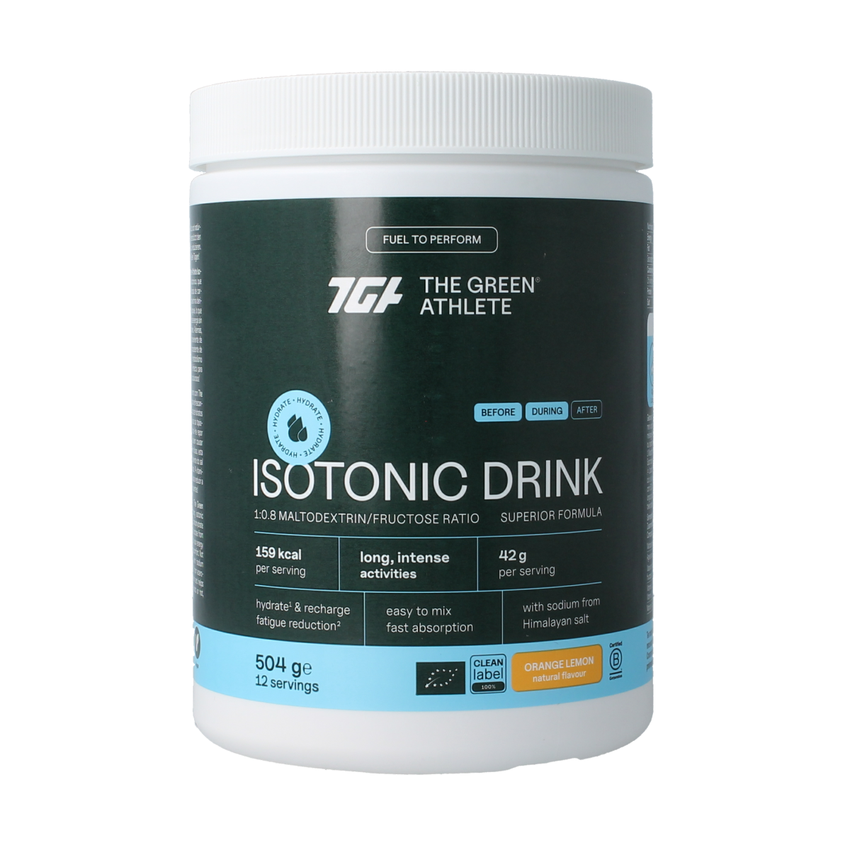 The Green Athlete Isotonic drink bio 504.00 Gram