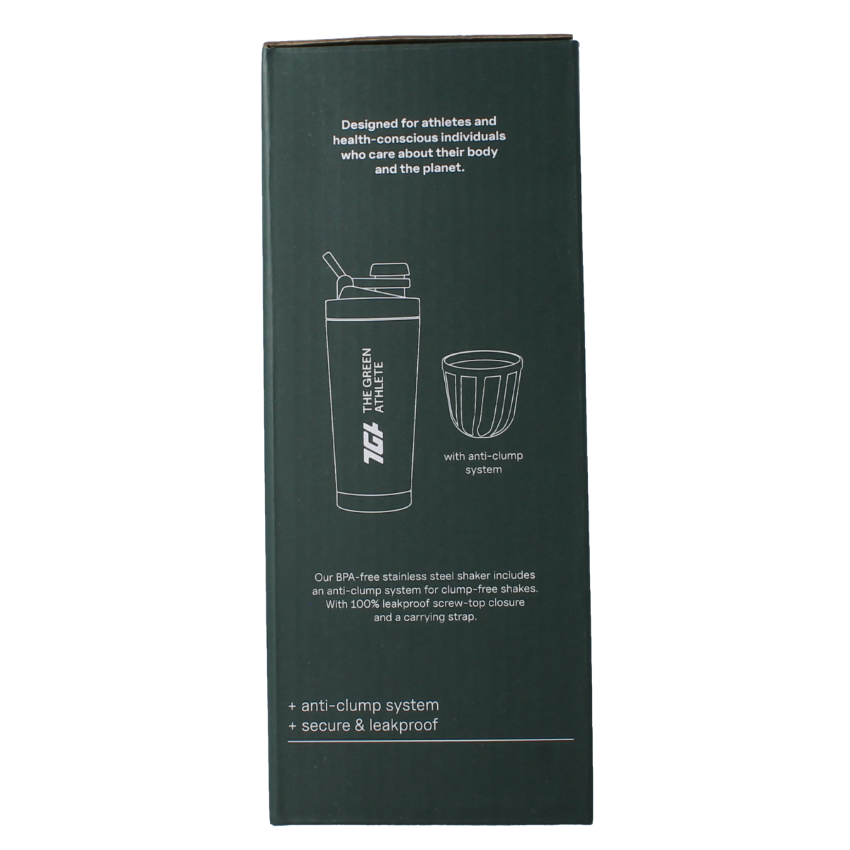 The Green Athlete Shaker 700ml 1.00 Stuks