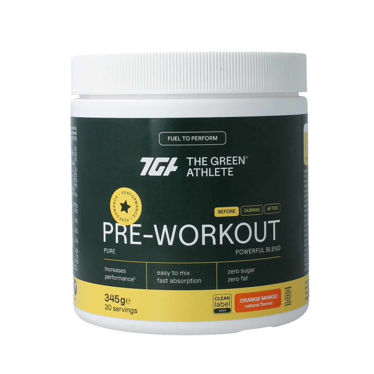 The Green Athlete Pre workout 345.00 Gram