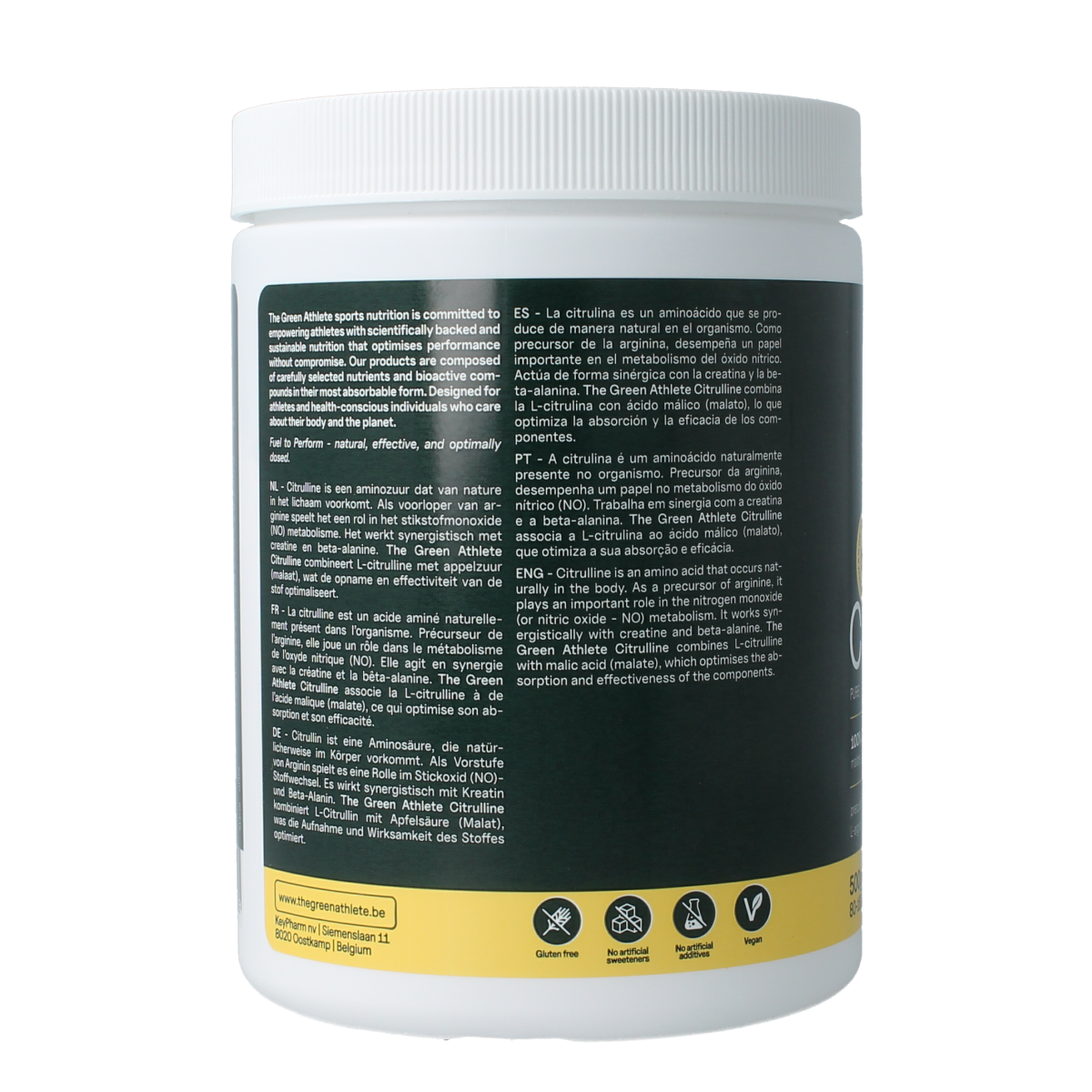 The Green Athlete L-Citrulline malate 500.00 Gram