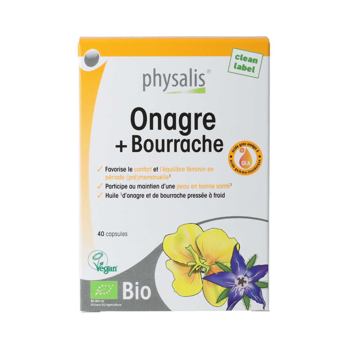 Physalis Physalis Teunisbloem + Bernagie 40 caps BIO 40.00 Capsules