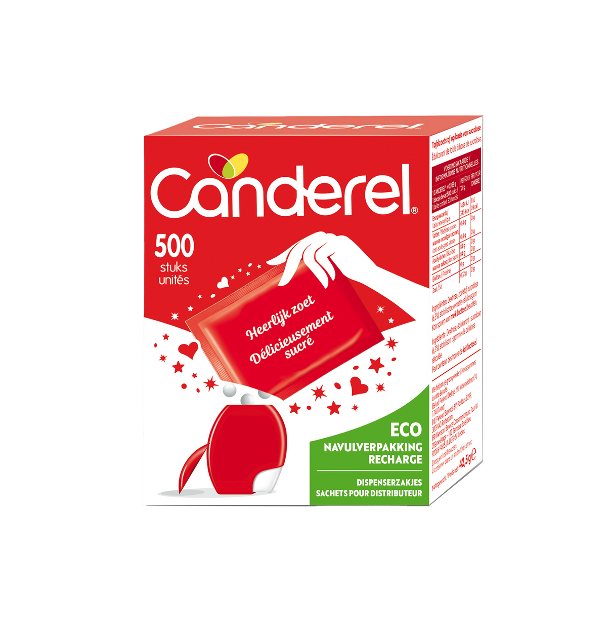 Canderel Zoetjes navulverpakking 500.00 Tabletten