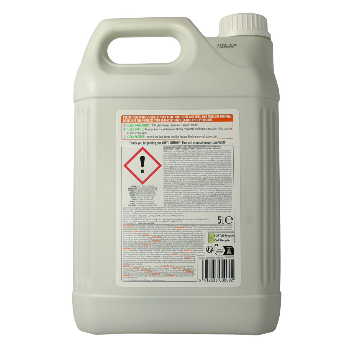 Ecover Vloerzeep 5.00 Liter