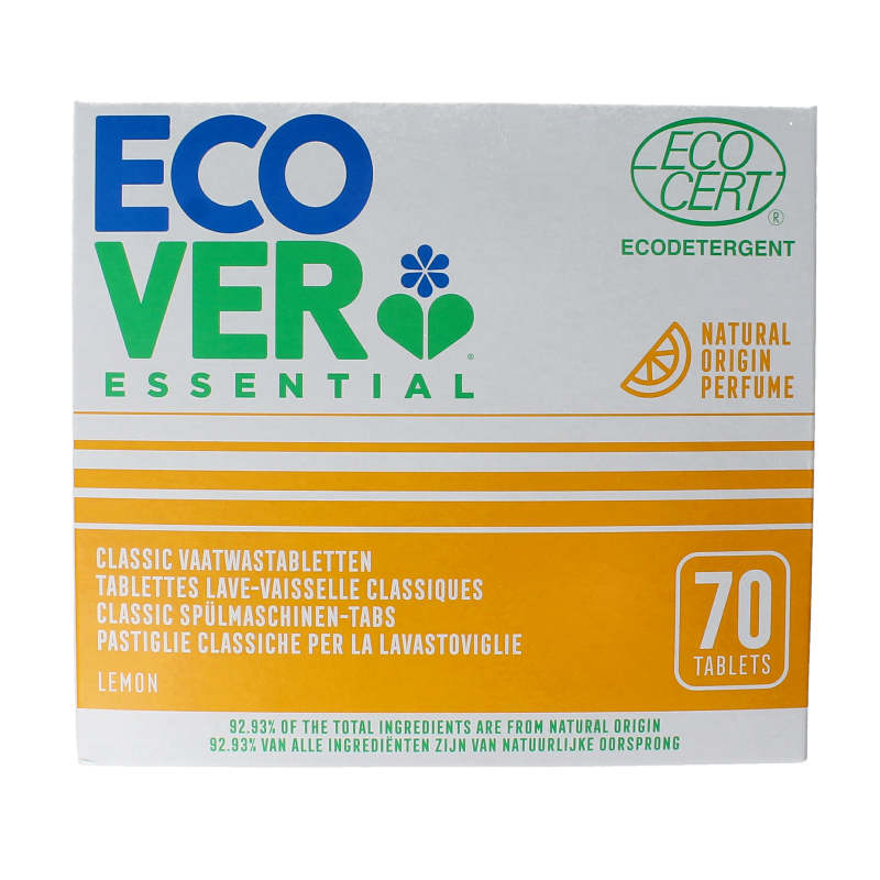 Ecover Essential vaatwastabletten 70 Stuks