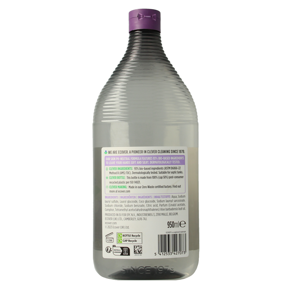 Ecover Handzeep lavendel 950.00 Milliliter