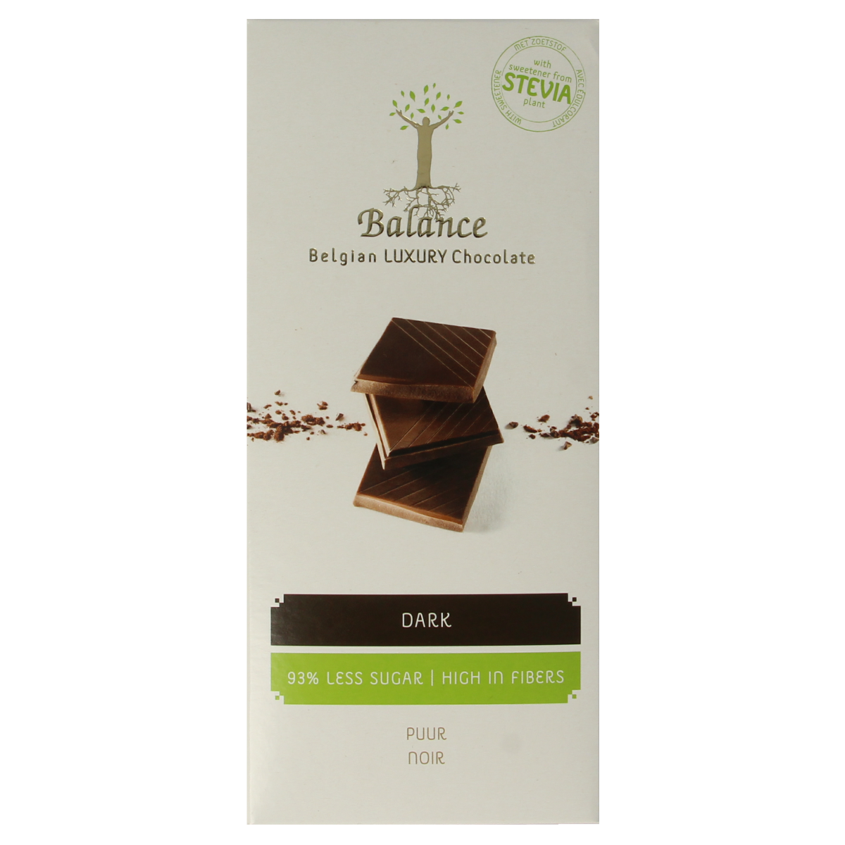 Balance Choco stevia tablet luxury puur 85.00 Gram