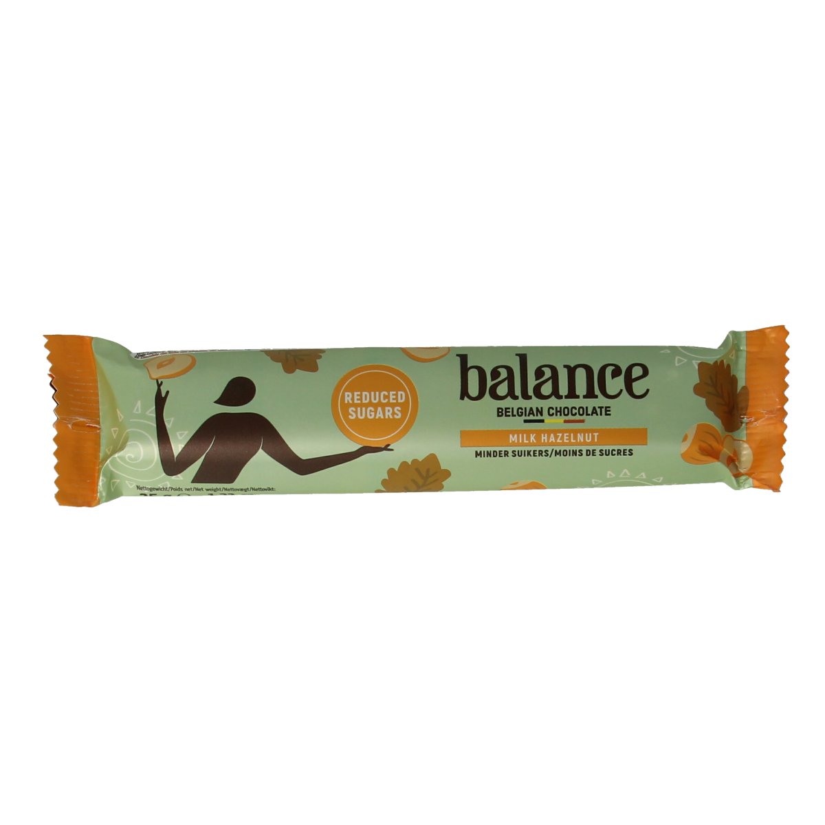 Balance Choco stevia reep melk hazelnoot 35.00 Gram