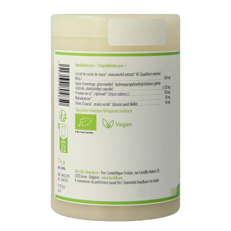 Be-Life Maca 2000 bio 90 Capsules