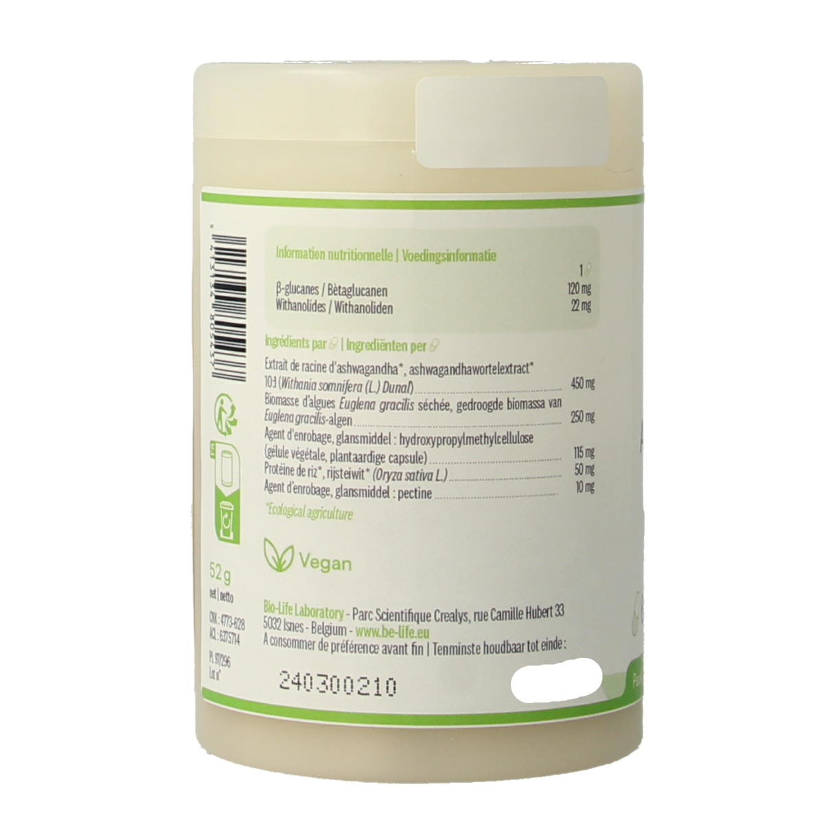 Be-Life Ashwagandha plus 60.00 Capsules