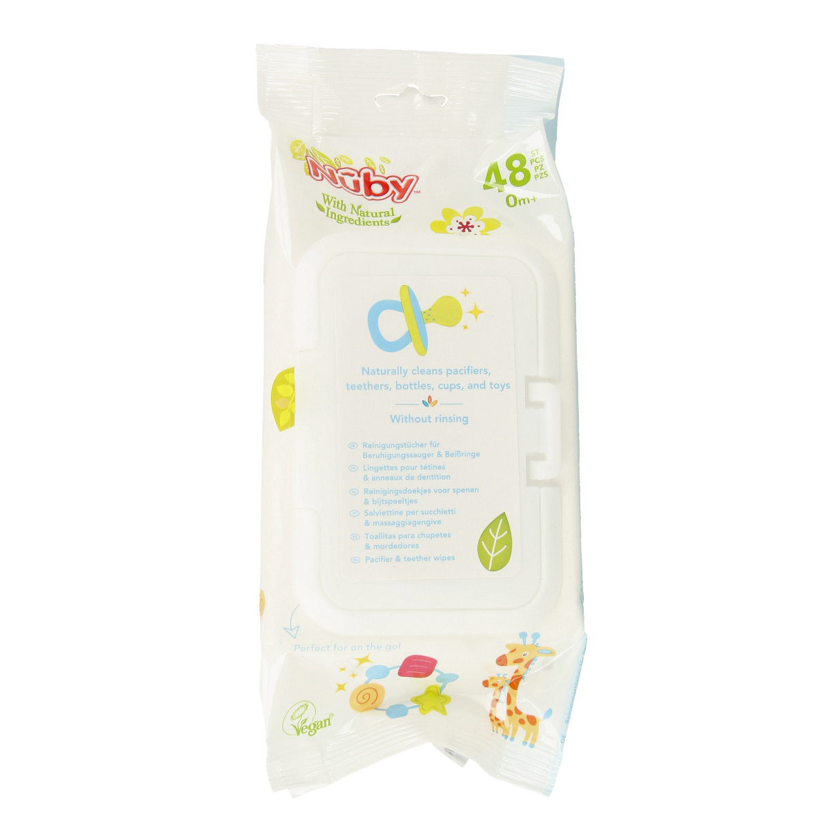 Nuby Fopspeen+bijtringdoekjes 48.00 Stuks