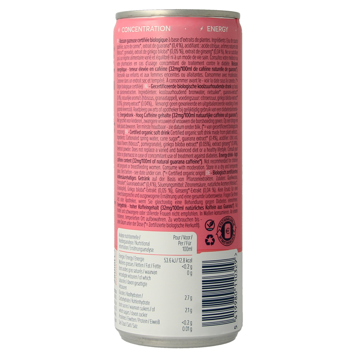 Buddy Drink pomegranate hibiscus bio 250.00 Milliliter