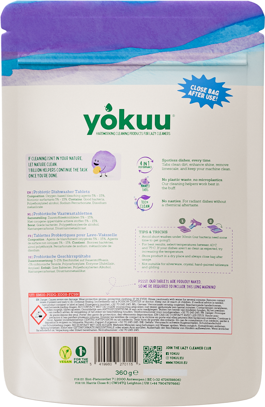 Yokuu Vaatwastabletten 30.00 Stuks