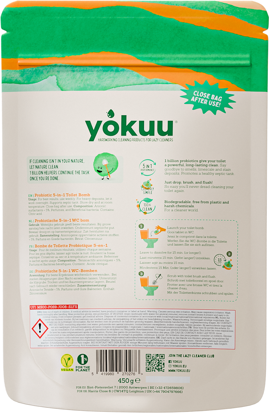 Yokuu Toilet bomb probiotic 30.00 Tabletten