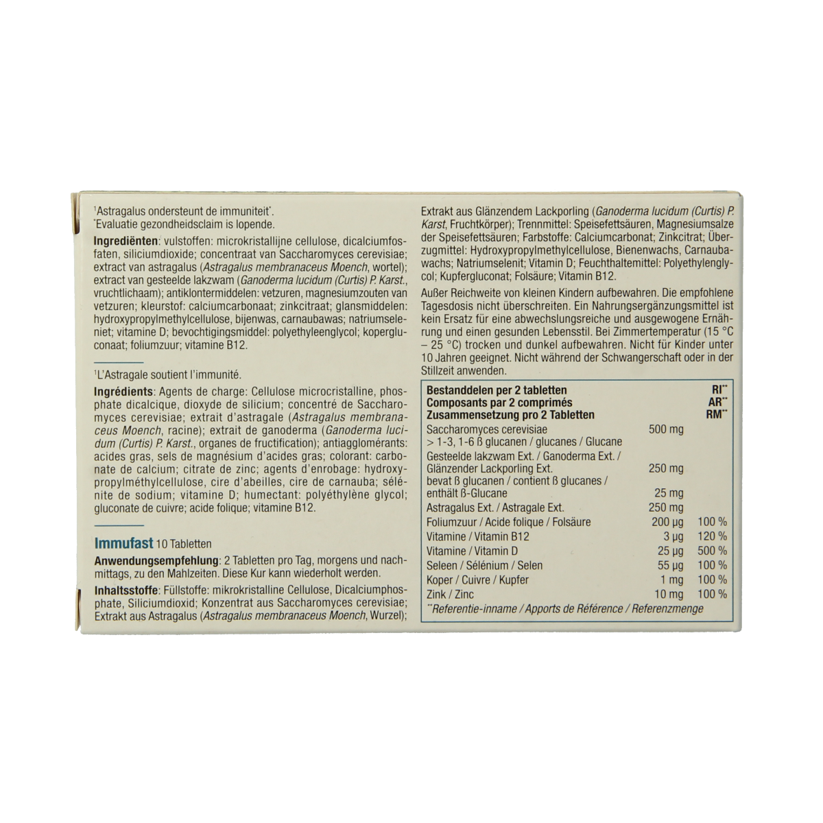 Fytostar Immufast immuunbooster 10.00 Tabletten