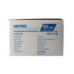 Nipro Injectiespuit luer 10ml 3-delig 100.00 Stuks