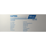 Nipro Injectiespuit luer 10ml 3-delig 100.00 Stuks