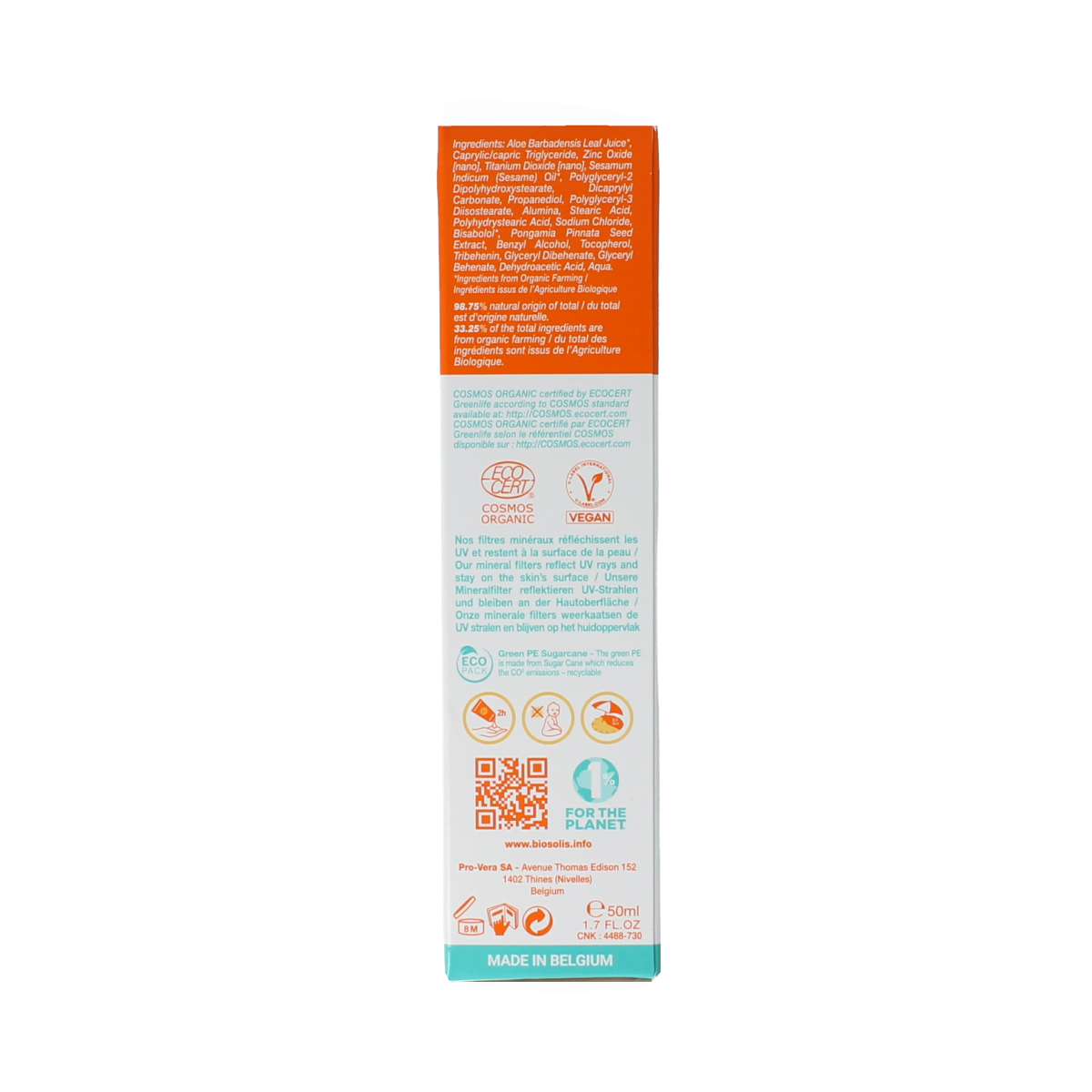 Biosolis Face cream SPF50 50.00 Milliliter