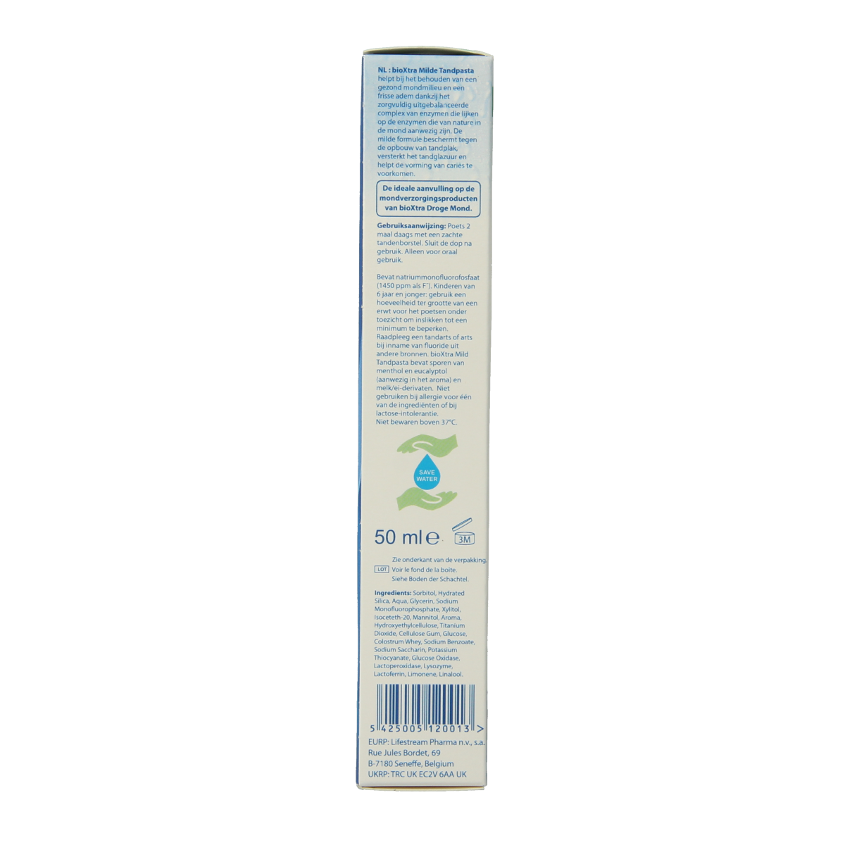 Bioxtra Tandpasta ultra mild voor droge mond 50.00 Milliliter